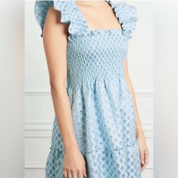 Hill House The Ellie Nap Dress
Snowflake Blue White Brocade
Women's #058 - Picture 4 of 9